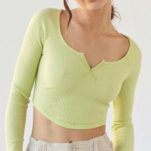 Urban Outfitters Lime Green Long Sleeve